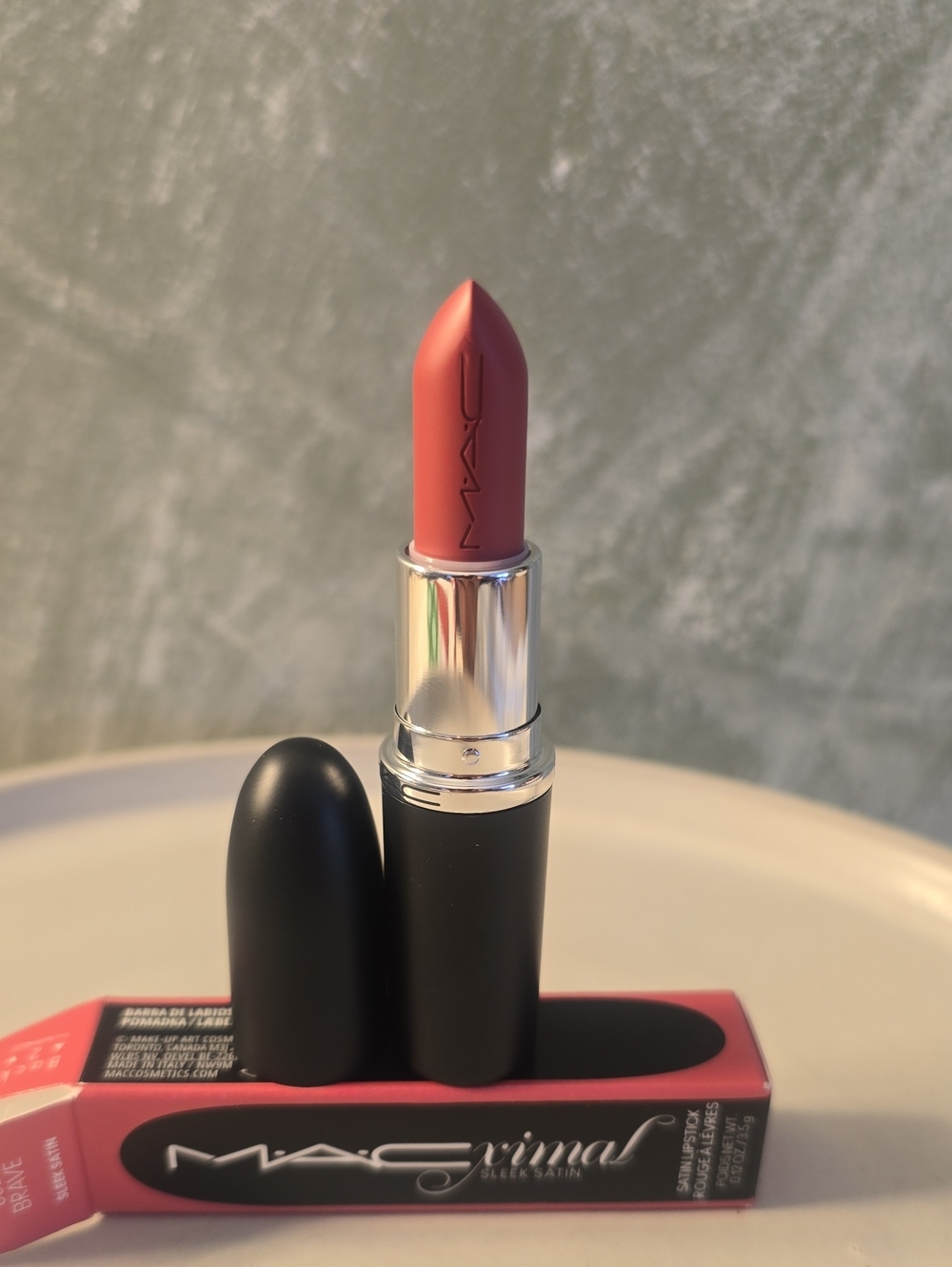 MAC Cosmetics Satin Lipstick in Dusty Rose 802 Brave New
